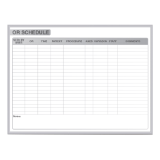Ghent OR Schedule Magnetic Dry Erase
