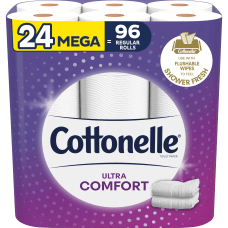 Cottonelle UltraComfort Toilet Tissue 3 x