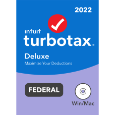 TurboTax Deluxe 2022 Federal Only E