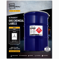 Avery UltraDuty GHS Chemical Labels AVE60501