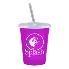 Stadium Cup With Lid And Straw