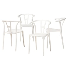Baxton Studio Warner Dining Chairs White
