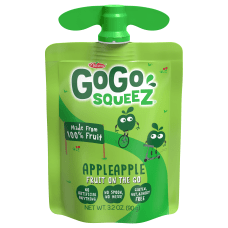 GoGo Squeez Applesauce Pouches Apple Apple