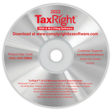 ComplyRight TaxRight Software For Windows Disc