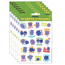 Eureka Scented Stickers Grape 80 Stickers