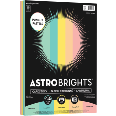 Astrobrights Color Card Stock Punchy Pastel