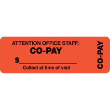 Tabbies Permanent Co Pay Wrap Label