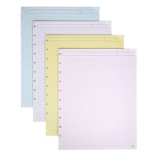 TUL Top-Bound Discbound Refill Pages 50 Sheets Letter Size Narrow Ruled White