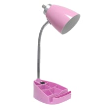 LimeLights Gooseneck Organizer Desk Lamp With