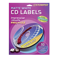 CD Stomper Matte White InkjetLaser CD