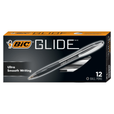 BIC Glide Retractable Ballpoint Pens Medium