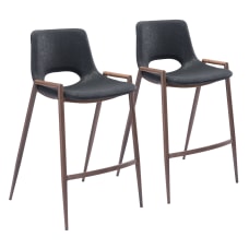Zuo Modern Desi Counter Chairs BlackBrown