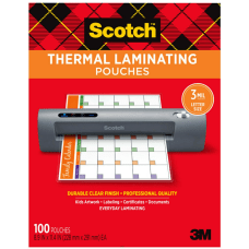 Scotch Thermal Laminating Pouches TP3854 100