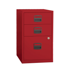 Coffee/Cream Bisley Contract Filing Cabinet 3 Drawer {Lockable} 