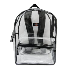 Dickies Clear PVC Laptop Backpack Black