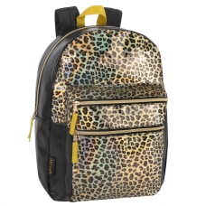 Delias Leopard Print Vinyl Backpack Multicolor