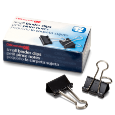 OIC Binder Clips Small 34 Black