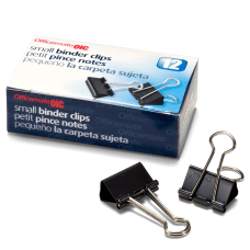 mini silver binder clips