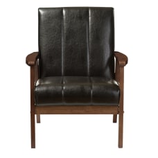 Baxton Studio Luisa Lounge Chair BlackCocoa