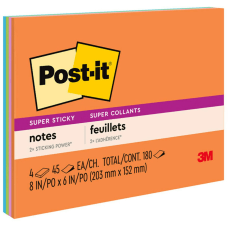 Post it Super Sticky Notes 8