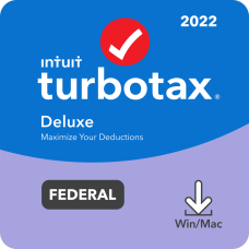 Intuit TurboTax Deluxe Fed Efile 2022
