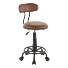 LumiSource Swift Task Chair Antique MetalBrown