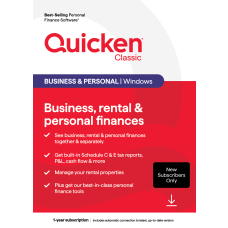 Quicken Classic Business Personal New User