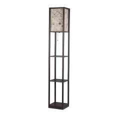 Adesso Simplee Script Shelf Floor Lamp