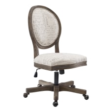 Linon Kerry Home Office Chair Rustic