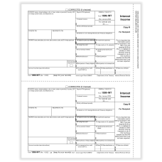 ComplyRight 1099 INT Tax Forms 2