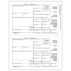 ComplyRight 1099 INT Tax Forms 2