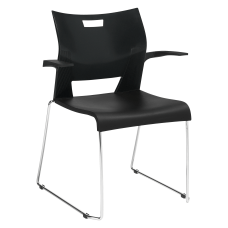 Global Duet Stacking Chair With Arms