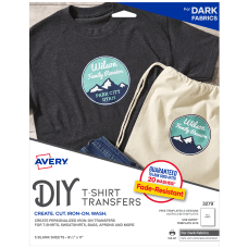 Avery T Shirt Transfers Dark 3279