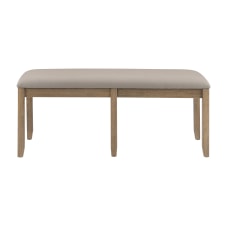 Linon Dixie Backless Bench GrayGraywash