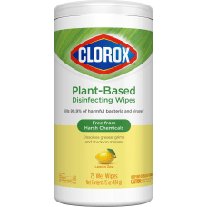Clorox Plant Based Disinfecting Wipes Lemon