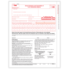 ComplyRight 1096 Transmittal Tax Forms Laser