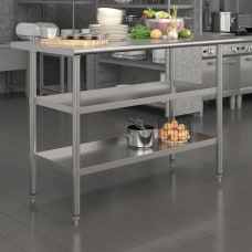 Flash Furniture Stainless Steel Work Table