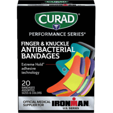 CURAD IRONMAN Performance Series Antibacterial Bandages