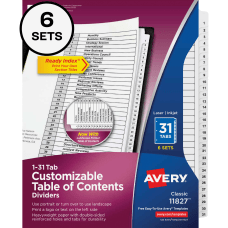 Avery Ready Index Dividers 1 31