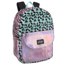 Delias Fuzzy Backpack PinkTealBlack