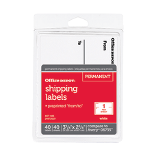 Office Depot Brand ToFrom Shipping Label