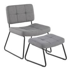 LumiSource Stout Lounge Chair With Ottoman