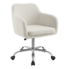 Linon Ryker Fabric Mid Back Chair