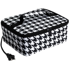 HOTLOGIC Portable Personal Mini Oven Houndstooth