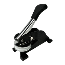 Custom Notary Desk Embosser 2 Circle