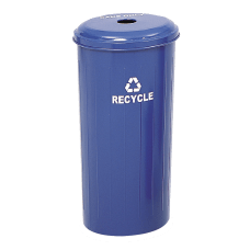 Safco Round Recycling Receptacle With Lid