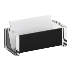 Realspace Black Acrylic Business Card Holder