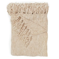 Dormify Lily Chenille Knit Tassel Throw