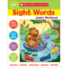 Scholastic Sight Words Jumbo Workbook Kindergarten