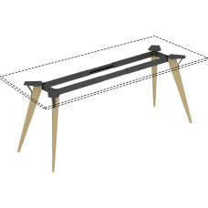Lorell Relevance Series Natural Wood Desk
